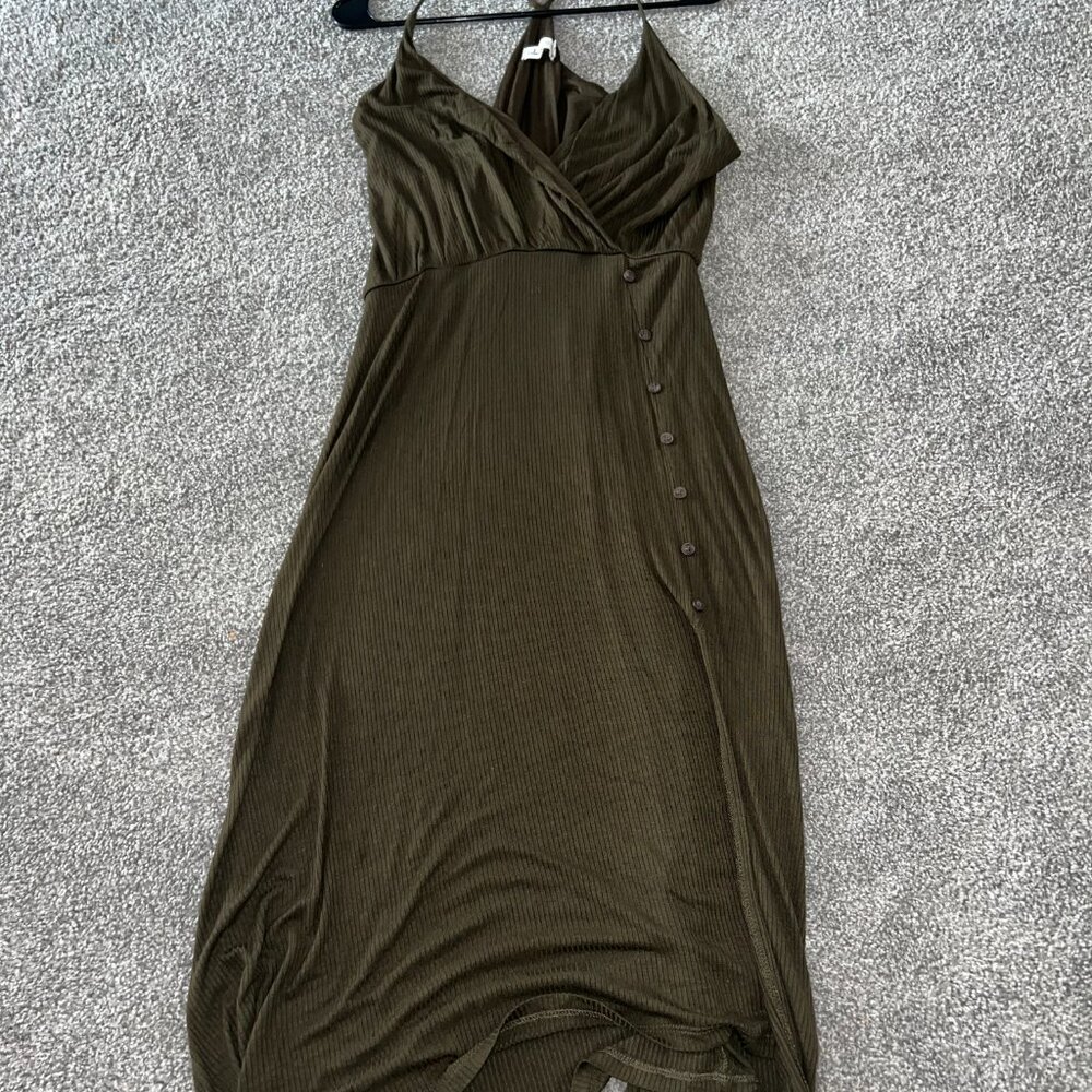 Lulus Green Racerback Midi Dress